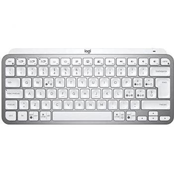 Logitech MX Keys Mini Wireless Tastiera Illuminata, Minimal, Compatta, Retroilluminata, USB-C, Compatibile con Apple macOS, iOS, Windows, Linux, Android, in Metallo