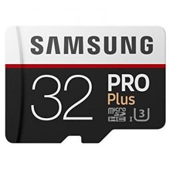 Samsung MB-MD32GA/EU PRO Plus MicroSD Card da 32 GB, UHS-I, Classe U3, fino a 100 MB/s di Lettura e 90 MB/s di Scrittura, Adattatore SD Incluso
