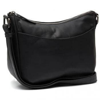 Sac à épaule bandoulière noir en cuir pour femme