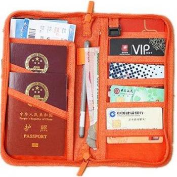 Funda organizadora de pasaporte y documentos