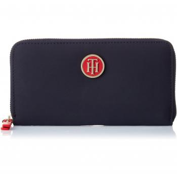 Tommy Hilfiger Chic Nylon Lrg Za Wallet Cb, Carteras Mujer, Azul (Core Cb), 2x10x19 cm (B x H T)