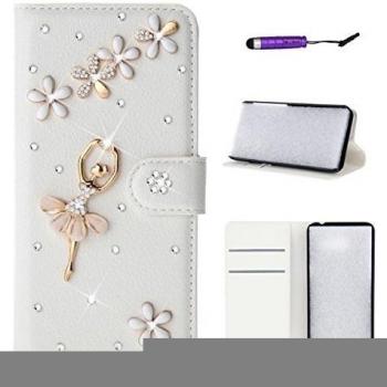 CaseFashion® Cartera de Piel con Soporte Tarjetero y Cierre Magnético 3D Brillantes para Asus ZenFone 2 Laser ZE500KL