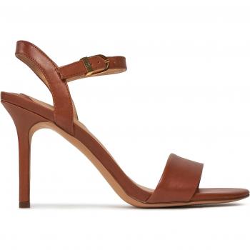 Ralph Lauren Sandalia Marrón Tacón Alto