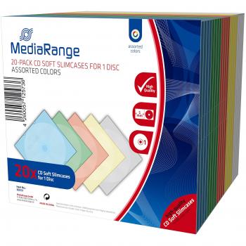 MediaRange BOX37 Custodie Morbide CD Soft Cases Slim – 20 pezzi