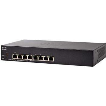 Cisco SF350-08 Switch gestito con 8 porte 10/100, protezione limitata a vita (SF350-08-K9-EU)