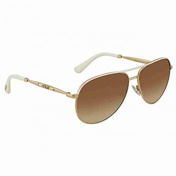 Jimmy Choo JEWLY/S S1 150, Gafas de Sol para Mujer, Rosa (Rose Gold Ivory/Brown SF), 58