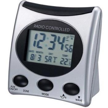 Proficell Technoline WT 221-T Reloj Digital, Plata/Negro