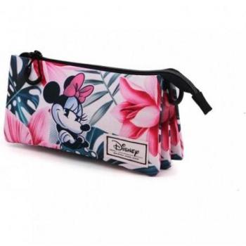 Minnie Mouse Estuche Portatodo Triple Gris