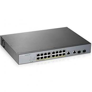 Zyxel GS1350-18HP-EU0101F switch di rete Gestito L2 Gigabit Ethernet (10/100/1000) Supporto Power over Ethernet (PoE) Grigio