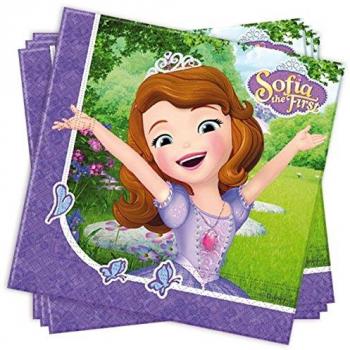 Pack 20 Servilletas Princesa Sofía 33 cm