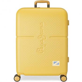 Maleta mediana 70 cm 4 ruedas expandible Pepe Jeans Laila Ocre