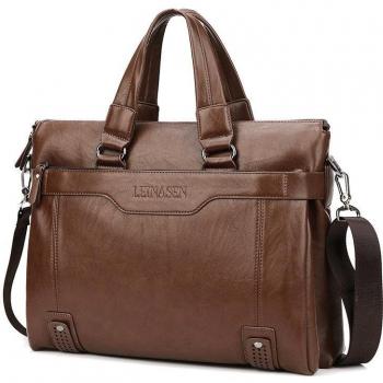 Bolso de mensajero de piel para hombre Scione