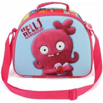 Bolsa Portamerienda 3D Ugly Dolls Corazón, Multicolor