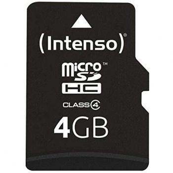 Intenso MicroSDHC Memory Card 4GB Class 4 with Adapter