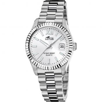 Reloj De Mujer Lotus Freedom Con Esfera Plateada 18930/1