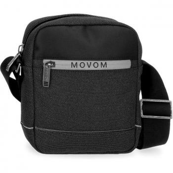 Movom Bandolera de 15 cm x 19,5 cm x 6 cm fabricada en Poliéster. Negro