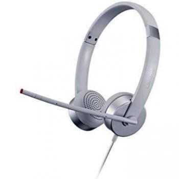 Cuffia Padiglione auricolare con Connettore 3.5 mm Lenovo 100 Silver