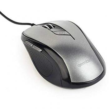 Mouse USB ottico Black/Grey MUS-6B-01-BG