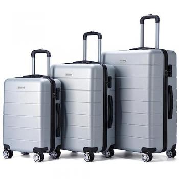 Conjunto de Maletas Vertical Studio Aalborg Plata 20 24 28