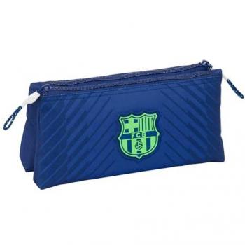 Neceser Pequeño Doble FC Barcelona Azul Marino 22x10x8 cm