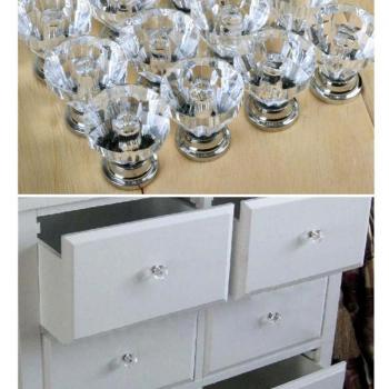 Perillas de Puerta de Cristal