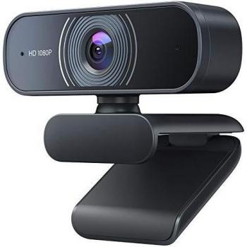 Crosstour Webcam Full HD 1080P con Microfono a Riduzione Rumore