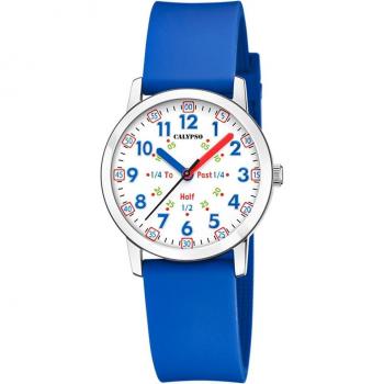 Reloj Calypso K5825/4 Blanco Correa De Caucho, Infantil