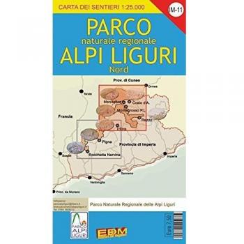 Parco naturale regionale alpi liguri nord. Carta dei sentieri 1:25.000