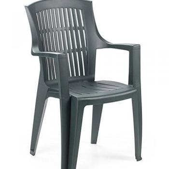 Silla Apilable Efecto Ratan Arpa