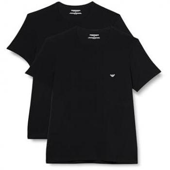 Camisetas de manga corta negras Emporio Armani para hombre
