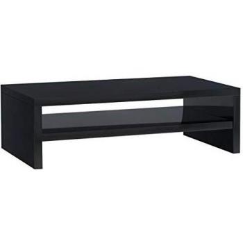 VidaXL Supporto per monitor alto lucido nero 42 x 24 x 13 cm in truciolato