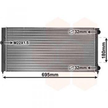 Radiador de Motor VAN WEZEL 58002109