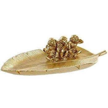 Centro de Mesa DKD Home Decor Dorado Resina 27,7 x 13,4 x 6,5 cm