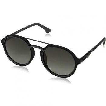 Police Lisbon 1 Gafas de Sol Rubberized Black & Grey/Grey para Hombre, 53.0