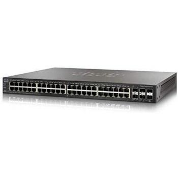 Cisco SG350X-48P con 48 porte Gigabit Ethernet (GbE), 2 x 10 G combinate + 2 x SFP+, PoE di 382 W, protezione limitata a vita (SG350X-48P-K9-EU)