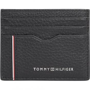 Tommy Hilfiger Tarjetero de Piel para Hombre Negro