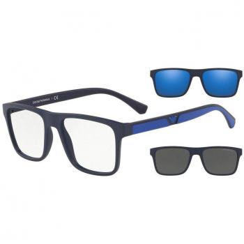 Emporio Armani 0EA4115 Gafas de Sol, Matte Dark Blue, 54 para Hombre