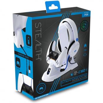 ESTACION CARGA MANDO PS5+SOPORTE AURICULARES PROMO