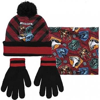 Gorro, bufanda y guantes de Harry Potter