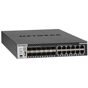 Netgear XSM4324S-100NES ProSafe Switch Managed 10G, 24 Ports, 12 Ports 10 Gbit, 12 Ports SFP/SFP+, Funzioni Auto-iSCSI/Auto-VoIP, USB