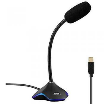 XIAOKOA Microfono USB per PC con LED