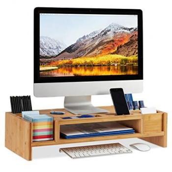 Rialzo Monitor Relaxdays – Sedia Marrone