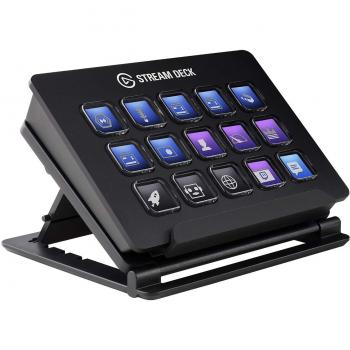 Elgato Stream Deck Mk.2 Controllo Creazione Di Contenuti In Diretta Con 15 Tasti LCD Personalizzabili, Nero