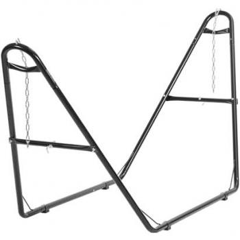Soporte para Hamaca Portátil VEVOR, Carga 250 kg, Estructura de Acero, Ajustable 2,4-4,1 m, Incluye Cadena y Gancho