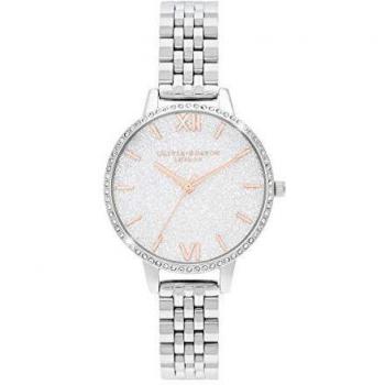 Olivia Burton Reloj Analógico para Mujer de Cuarzo con Correa en Acero Inoxidable OB16GD68