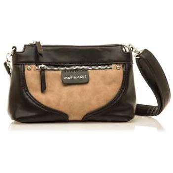 Bandolera Mariamare con Cremallera y Detalle en Cuero