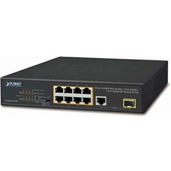 Planet FGSD-1011HP Gigabit Ethernet (10/100/1000) Supporto Power Over Ethernet (Poe) 1U Nero Switch di Rete