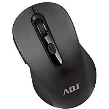 Adj MW136 6D Pure Evo Mouse Wireless 3600 DPI, Mouse Senza Fili 2.4G con Ricevitore Incluso, 5 Tasti con scroll, Per Notebook, PC, Laptop, Computer, Nero