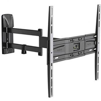 Meliconi Slimstyle Plus 400 Sdr, Wall Mount TV Bracket with Double Arm for Flat Screen TV from 40'’ to 82'’, Black