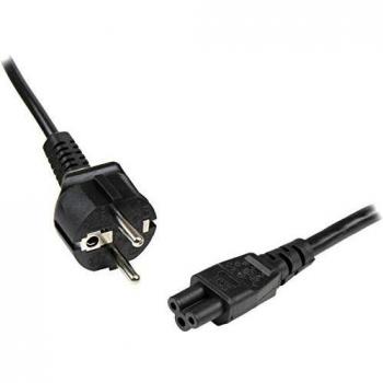 StarTech.com PWTNB3SEU1M Power Adapter for Laptop or PC, Schuko to C5, 1 m, Black